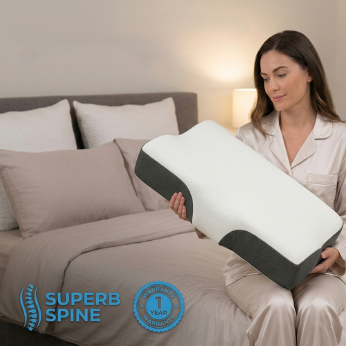 60% OFF | Side Sleep Pillow – Alleviates Neck, Shoulder & Back Pain